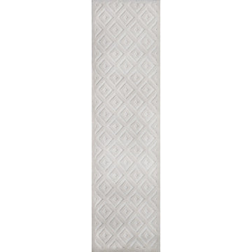 Portmany Neutral Diamond Trellis Indoor/outdoor Area Rug